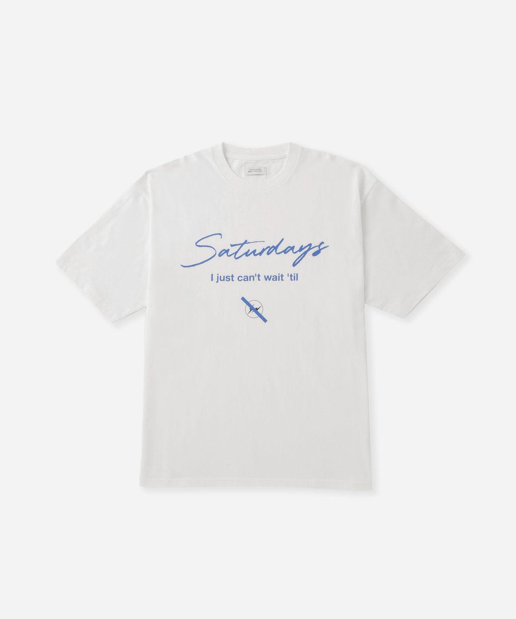 Saturdays NYC FRAGMENTｘSaturdays NYC Short Sleeve T-Shirt in White