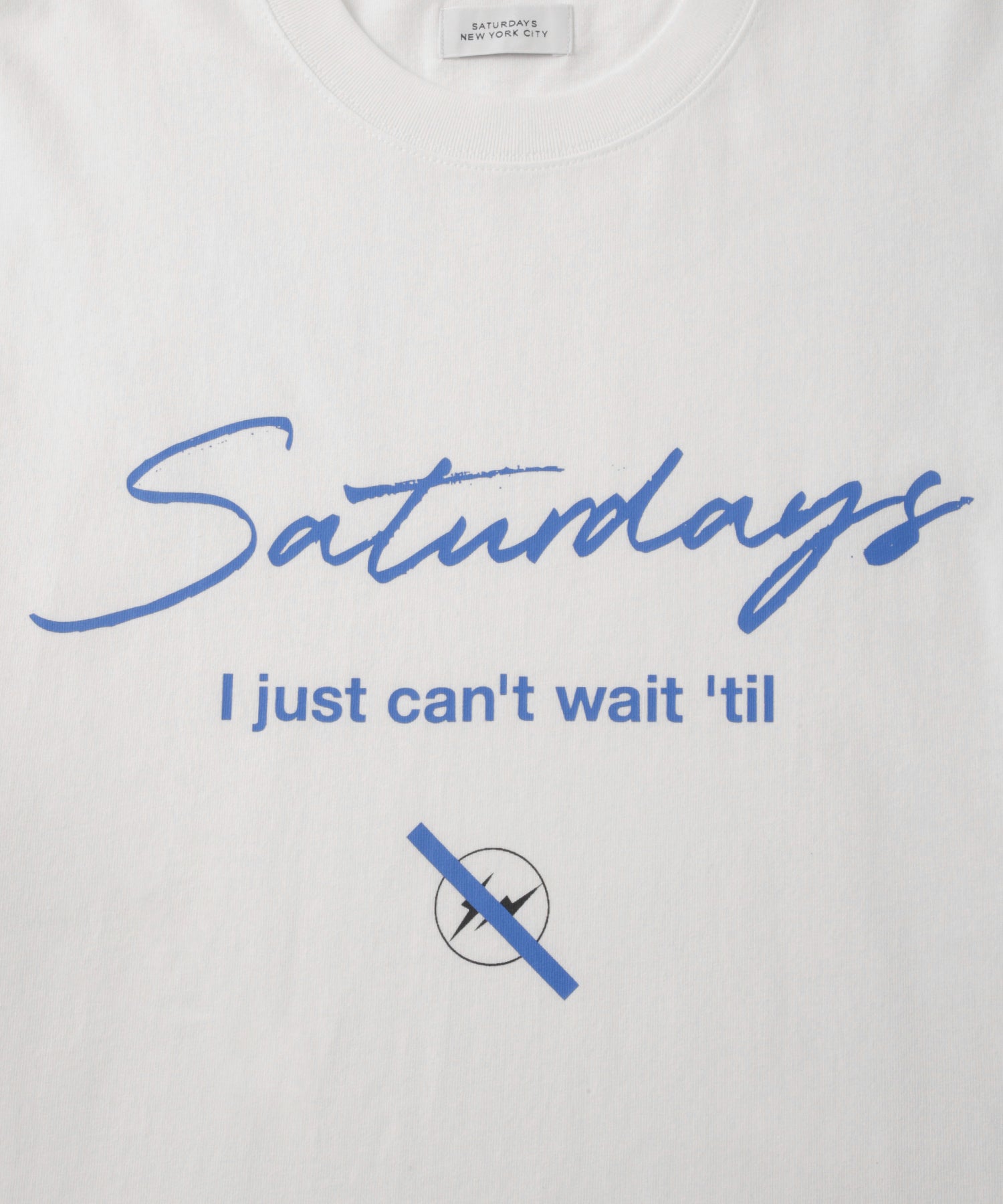 Saturdays NYC FRAGMENTｘSaturdays NYC Short Sleeve T-Shirt in White
