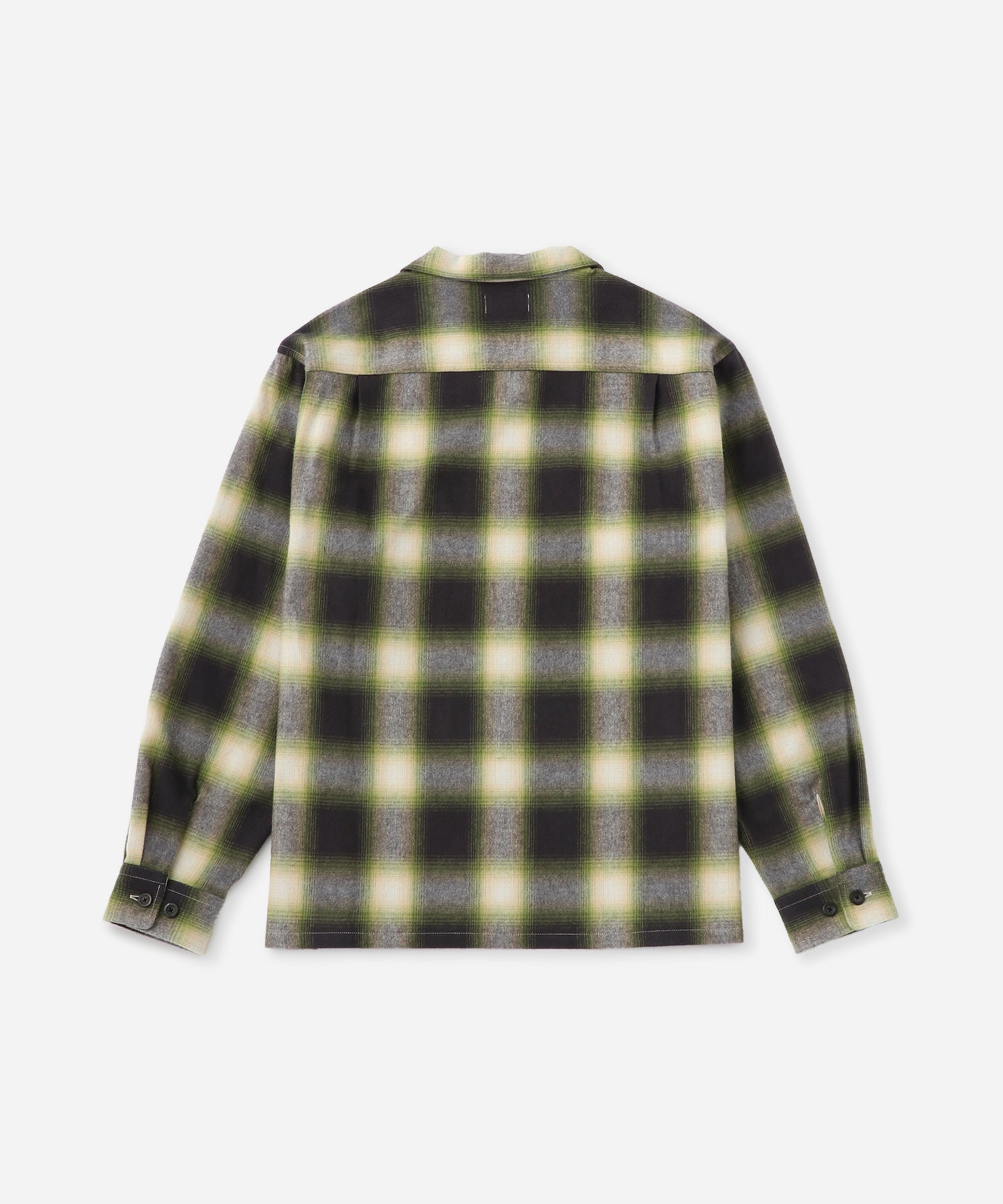 Saturdays NYC Marco Flannel Checked Shirt in Green