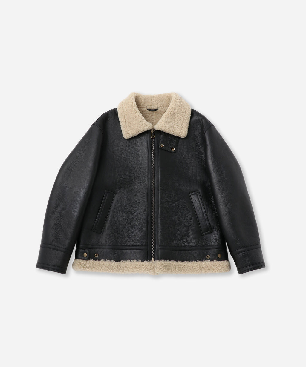 Saturdays NYC Hudson Mouton Jacket in Black