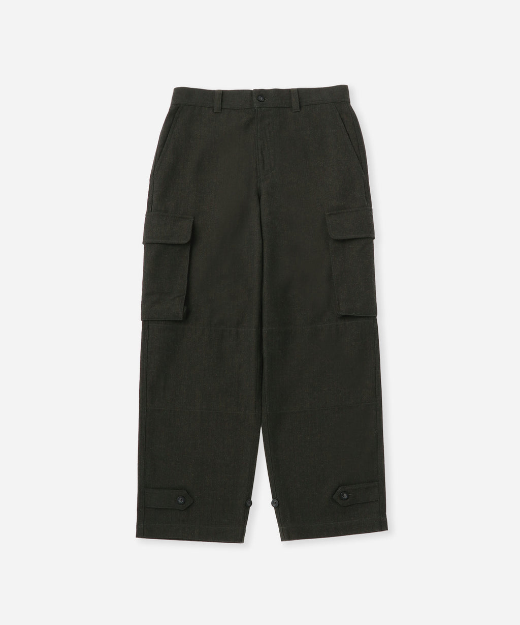 Saturdays NYC Balugo Herringbone Pant in Dark Green