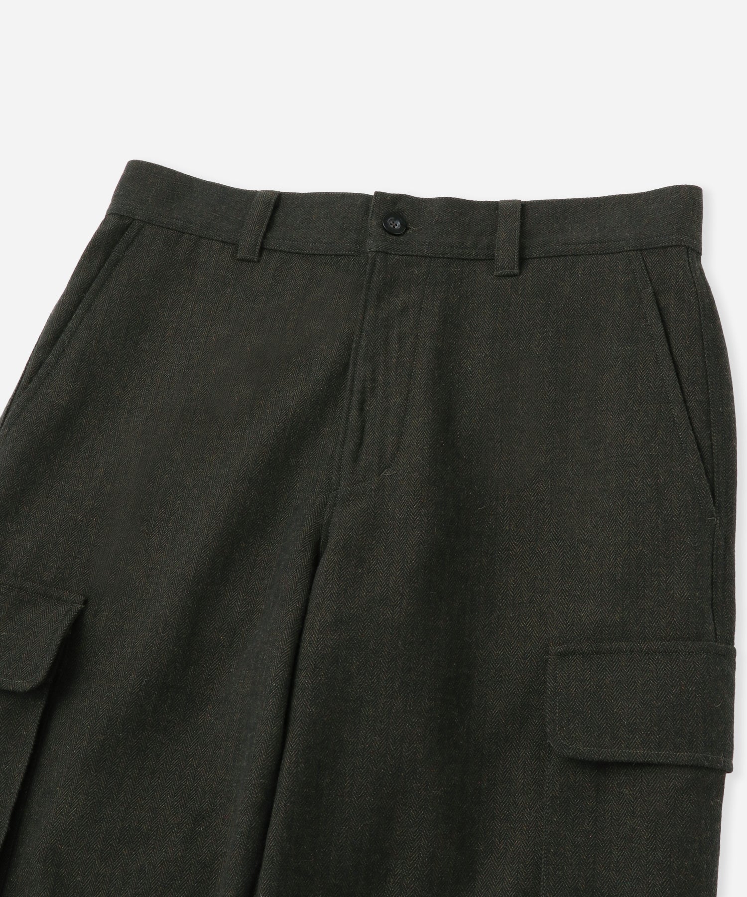 Saturdays NYC Balugo Herringbone Pant in Dark Green