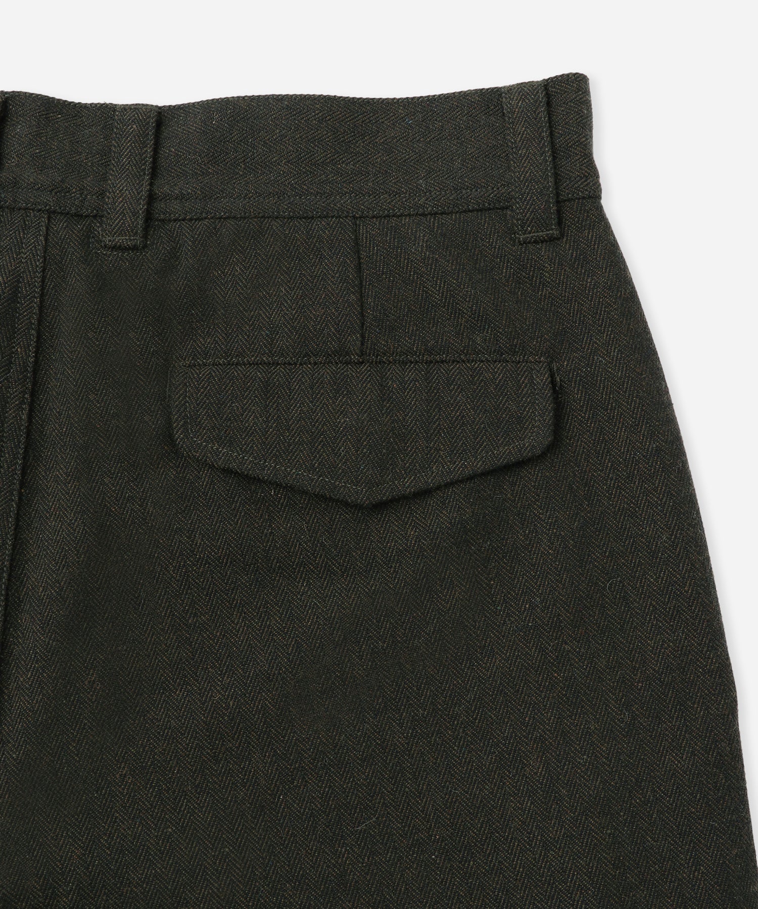Saturdays NYC Balugo Herringbone Pant in Dark Green