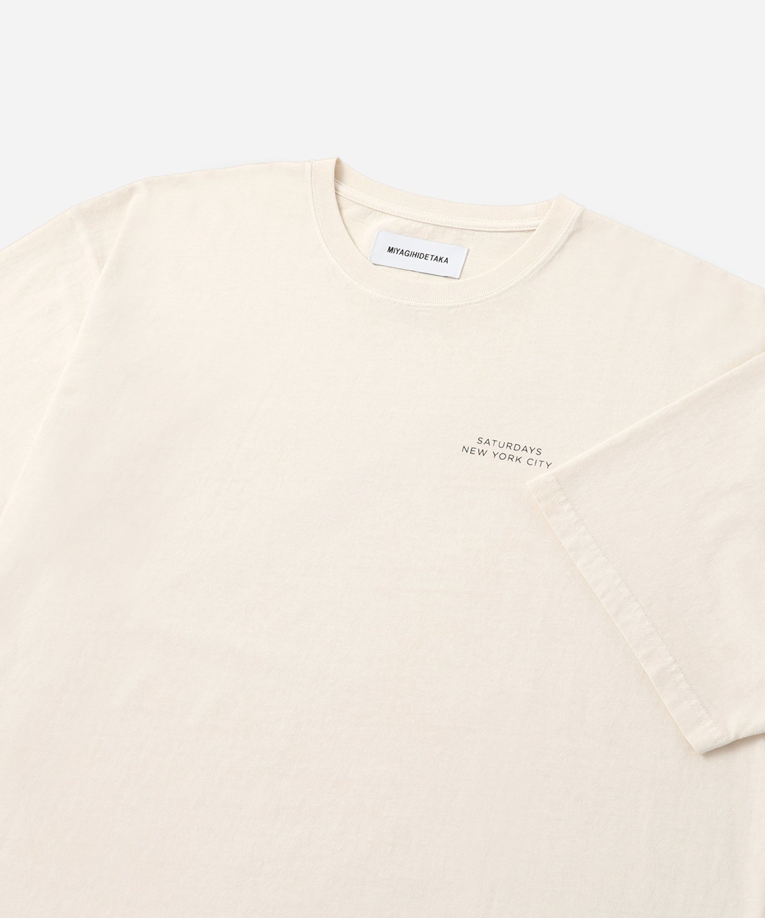 Saturdays NYC MIYAGIHIDETAKA x Saturdays Bandana Slash T-Shirt in White