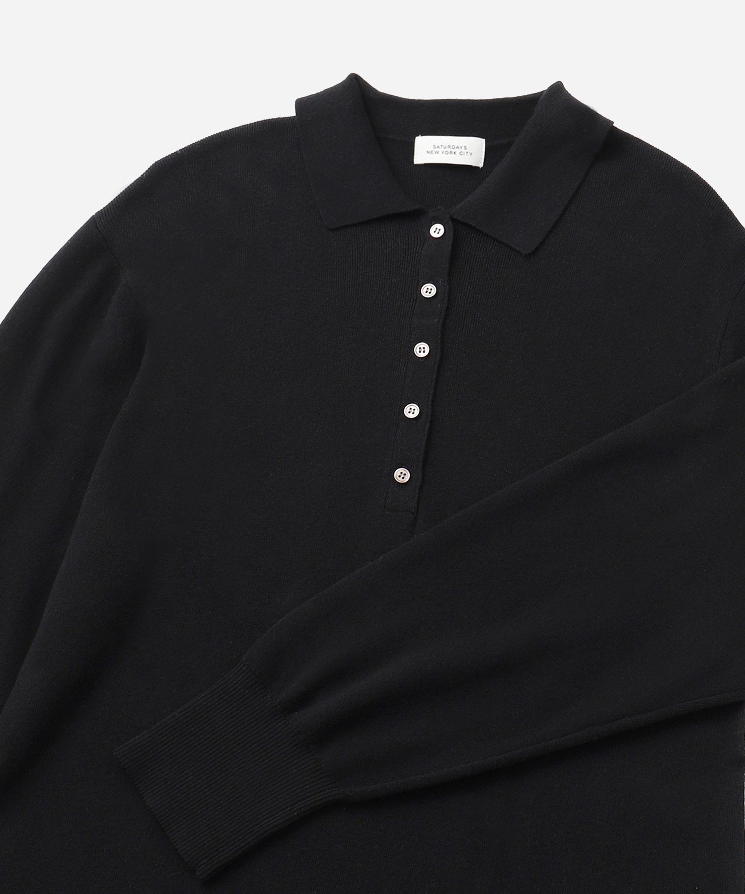 Saturdays NYC Martina Collared Dress in Black