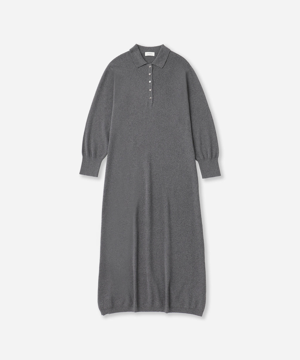 Saturdays NYC Martina Collared Dress in Charcoal