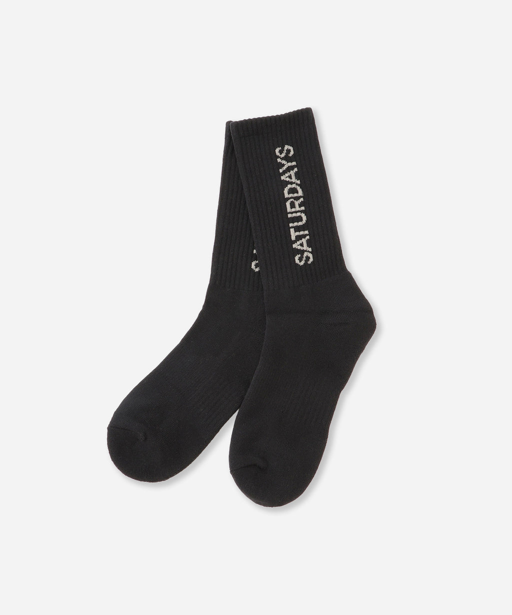 Saturdays NYC Logo Sock in Black