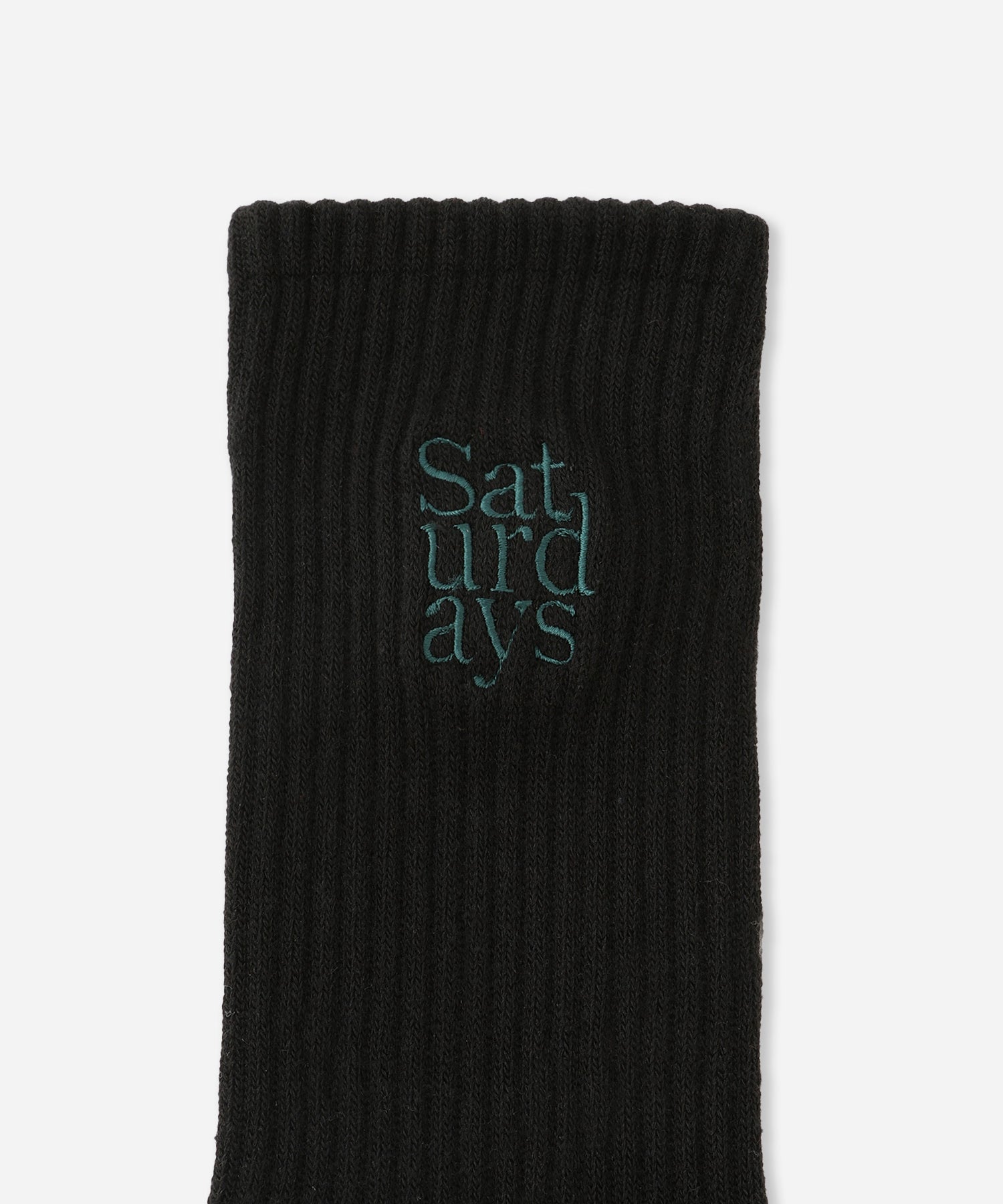 Saturdays NYC Miller Stacked Standard Socks in Black