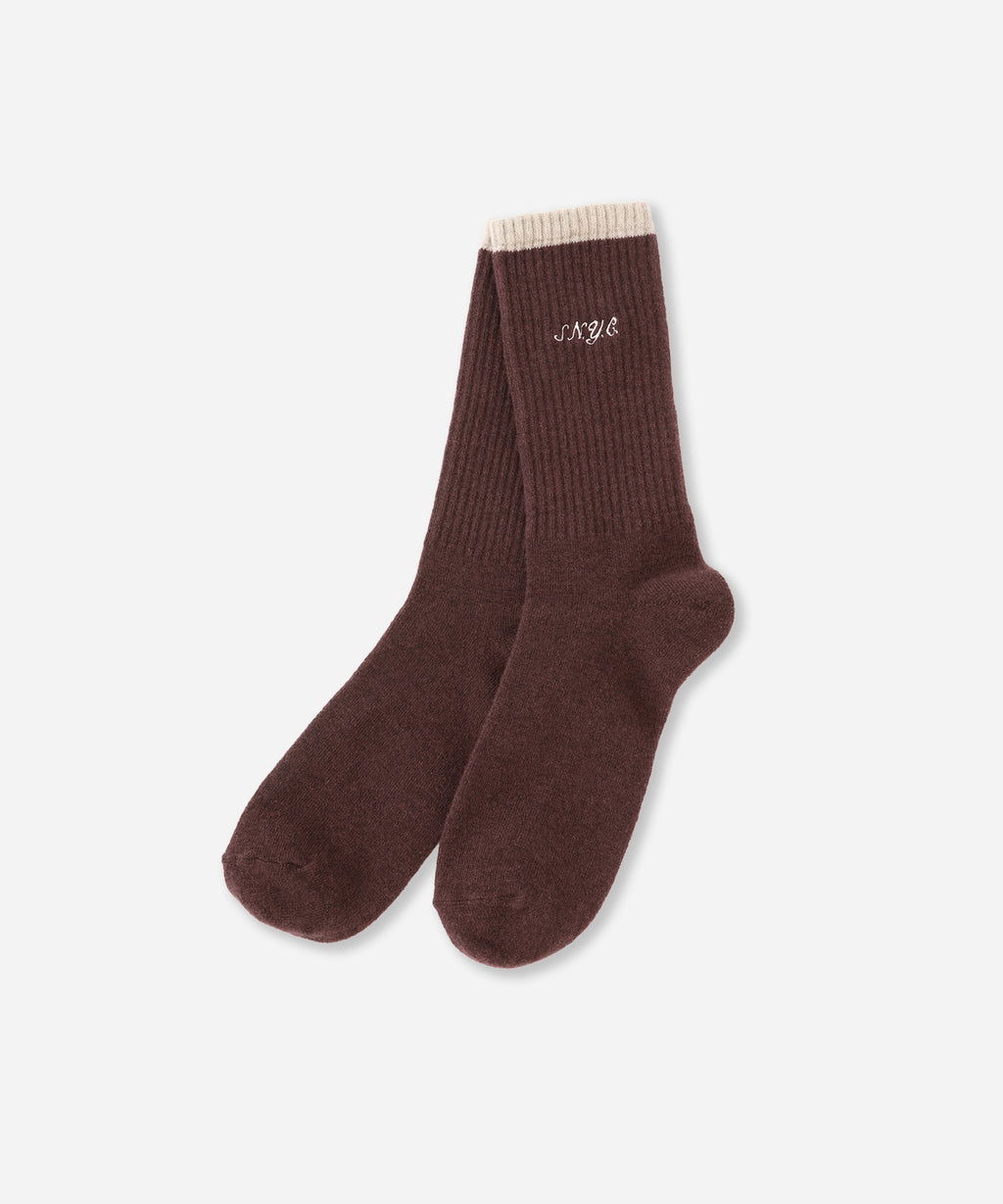 Saturdays NYC SNYC Wool Socks in Wine