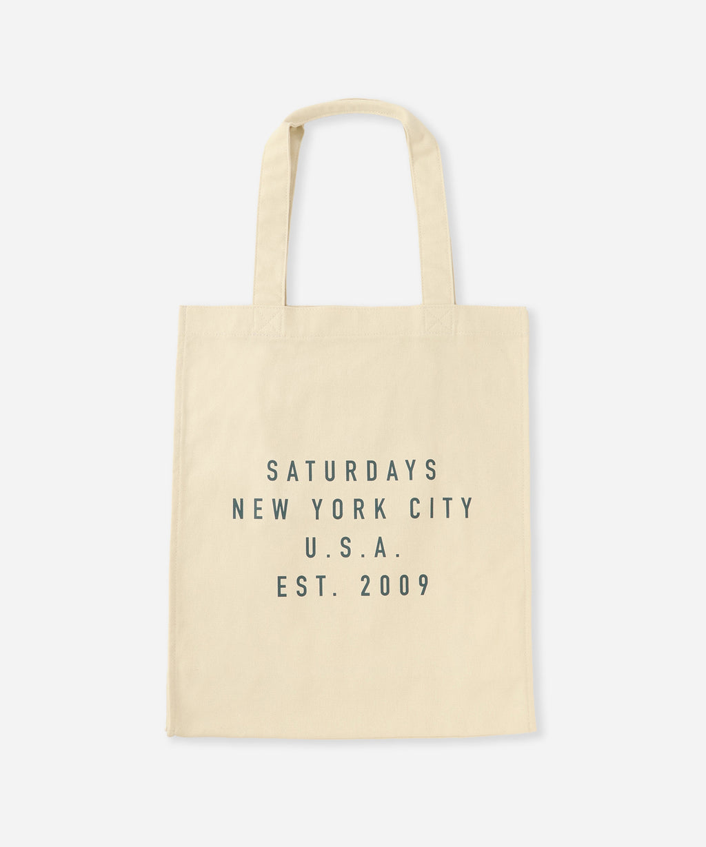 Saturdays NYC Established USA Tote Bag in Ivory