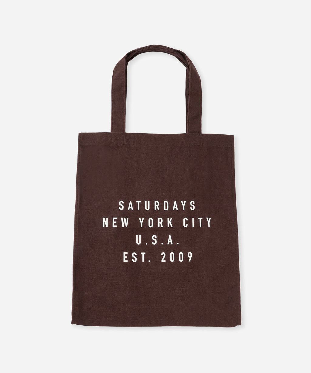Saturdays NYC Established USA Tote Bag in Dark Brown