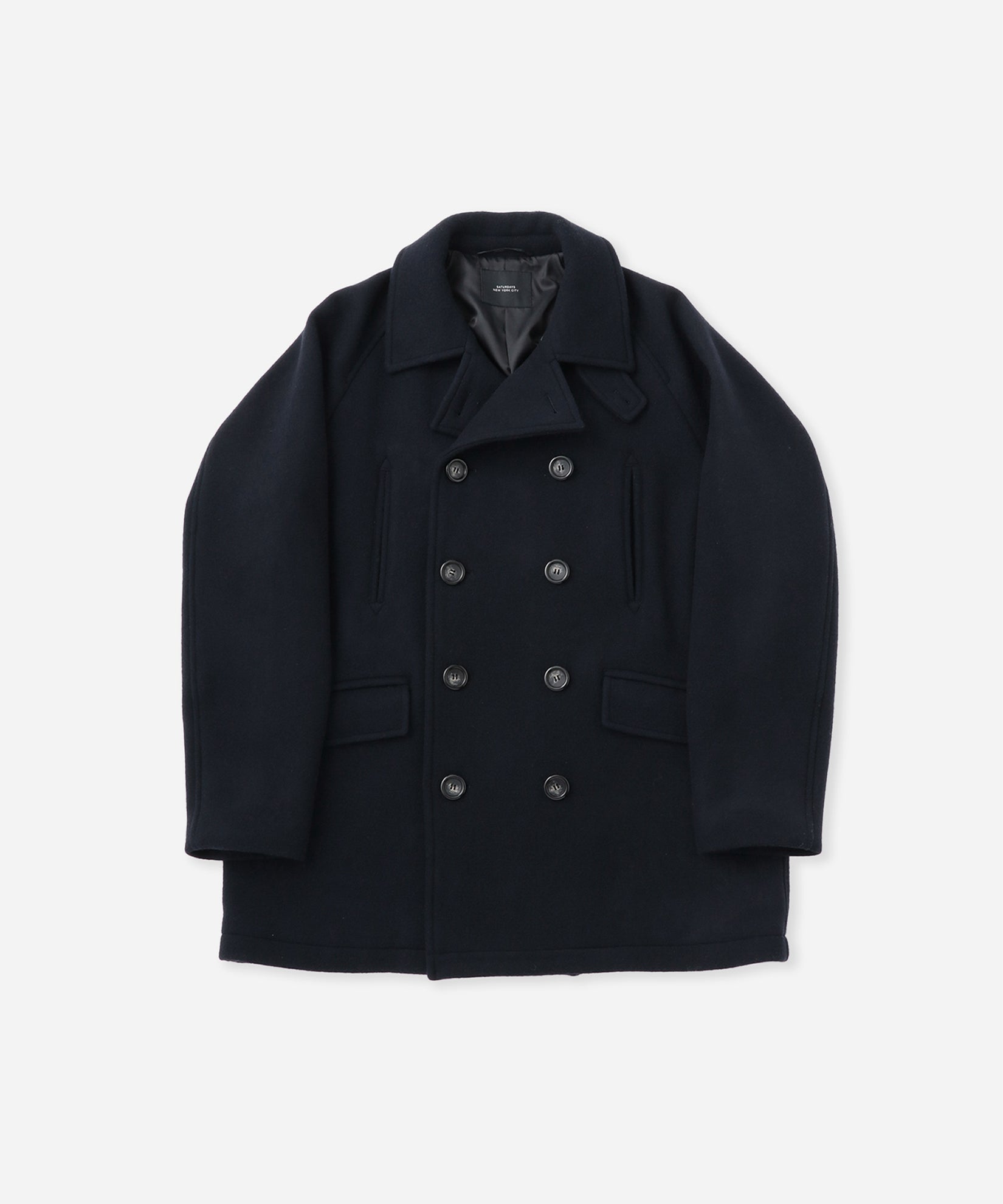 Saturdays NYC Soichi Peacoat in Navy
