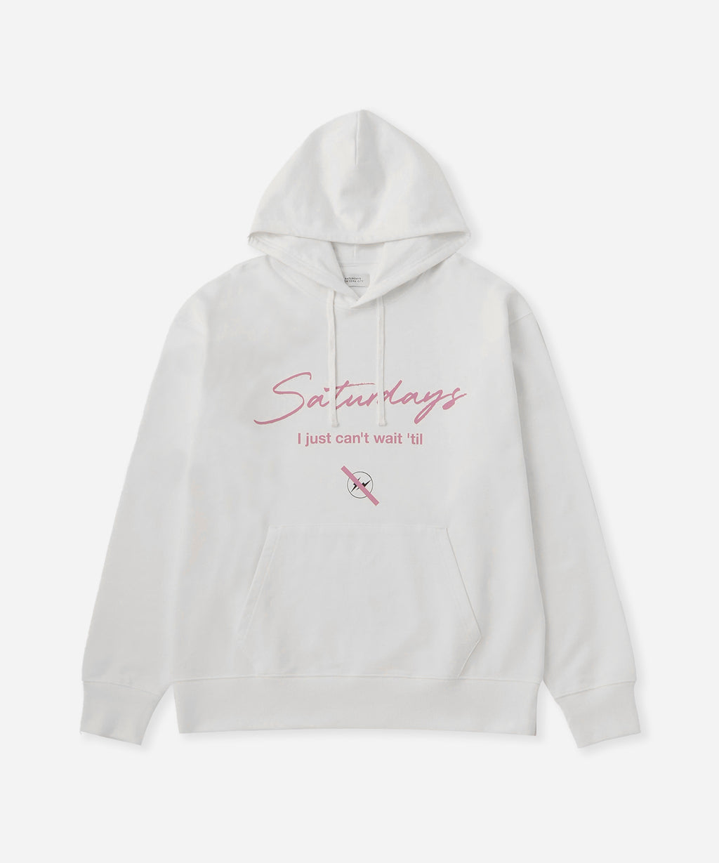 Saturdays NYC FRAGMENTｘSaturdays NYC Hoodie in White
