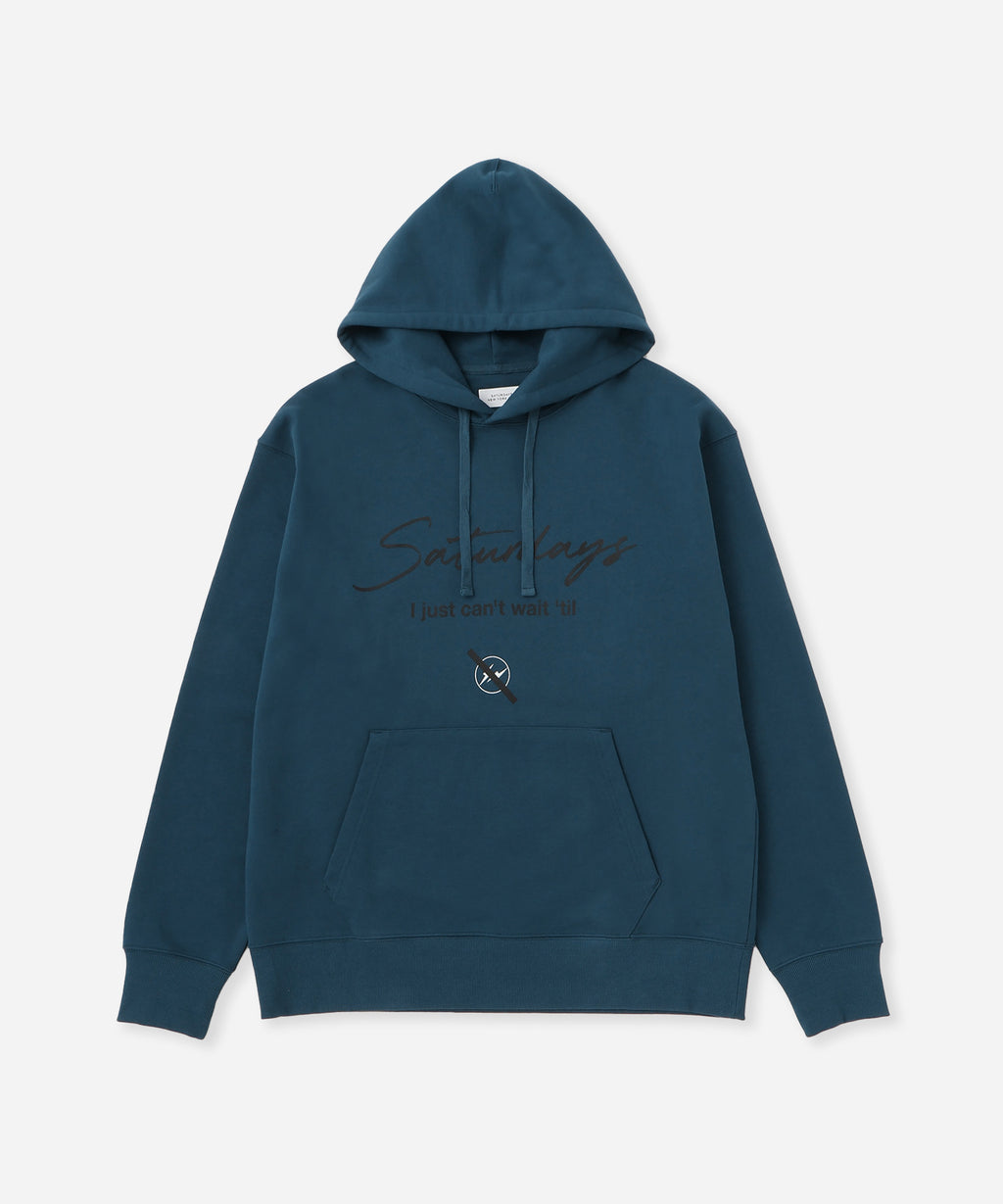 Saturdays NYC FRAGMENTｘSaturdays NYC Hoodie in Blue